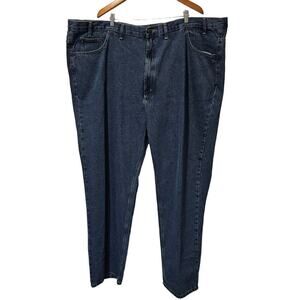 Real Ranch Jeans Mens Size 54/32 Blue Straight Leg Medium Wash Work Wear Denim